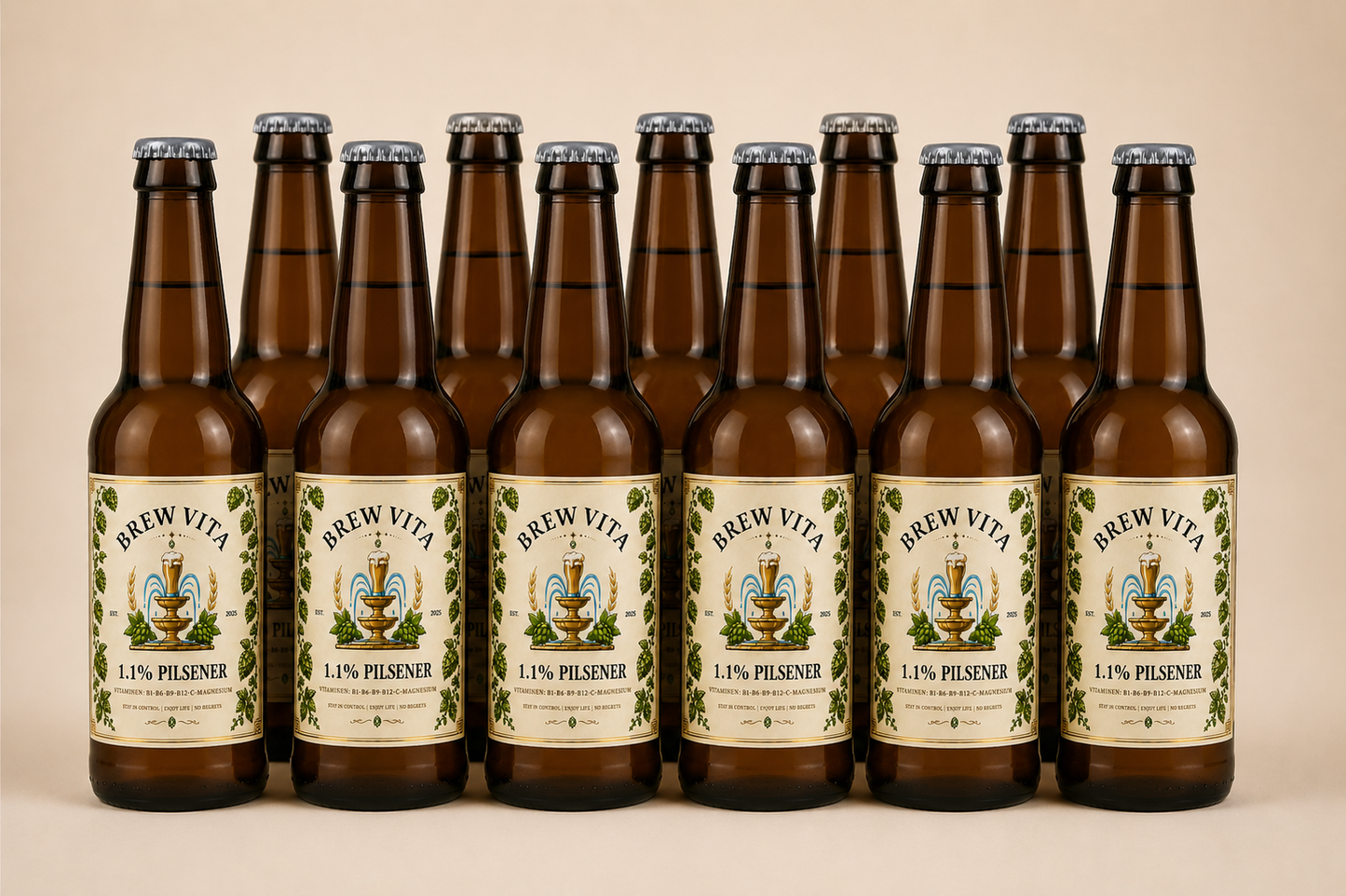 Brew Vita's 1.1% Vitamine Pilsener 12 Pack