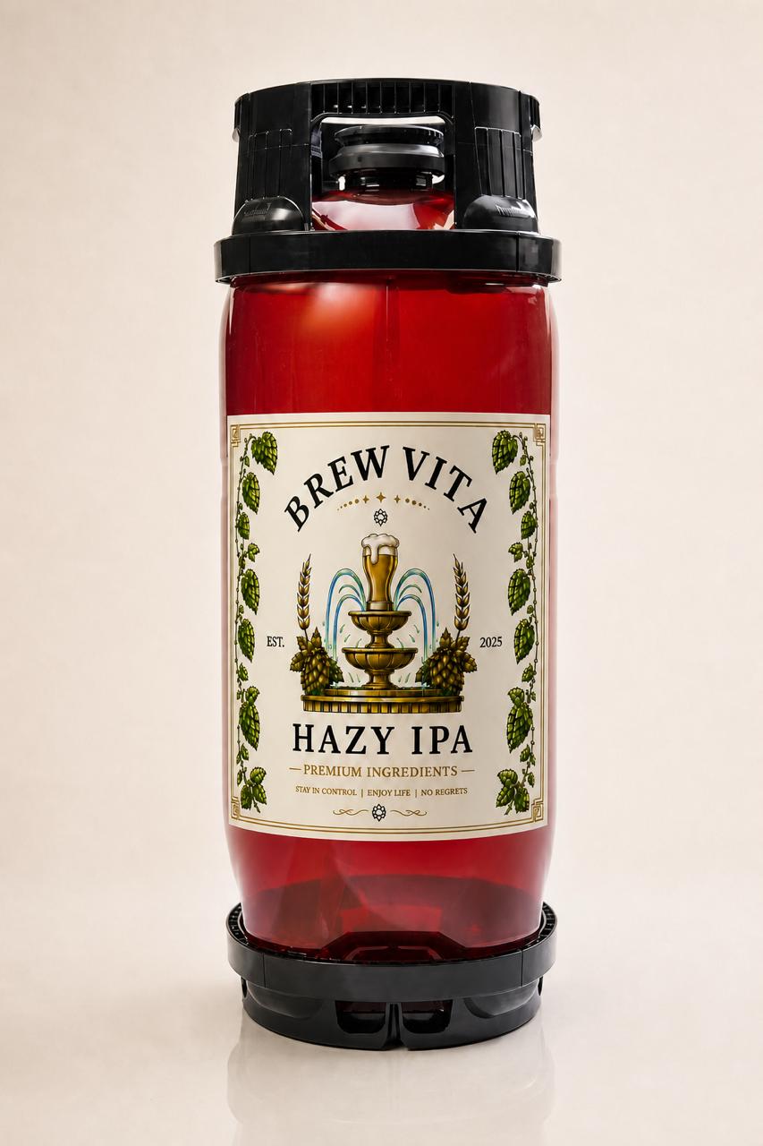 Fust van 20 liter Brew Vita 6.4% Hazy IPA voor horeca en evenementen